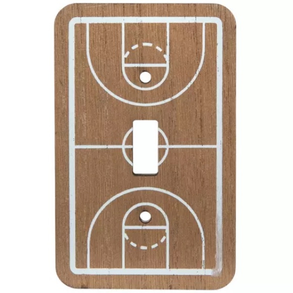 (3) Basketball Court Single Switch Plate